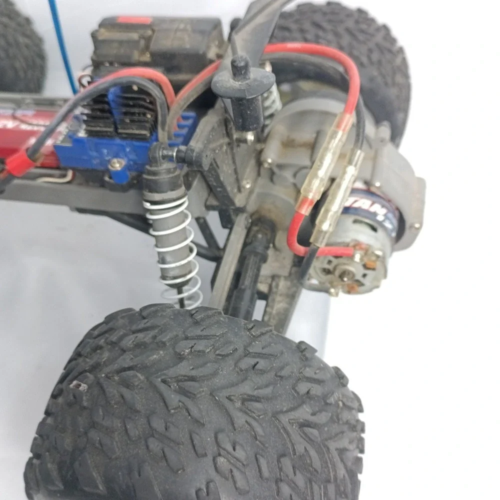 Traxxas Stampede 2WD XL-5 RC Monster Truck Roller Chassis Titan 12T Motor As-Is
